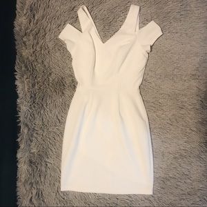 White Shimmer Bodycon Dress
